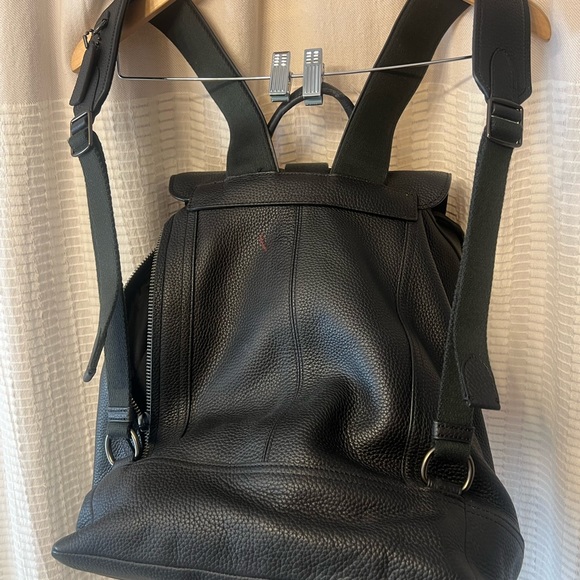 NWT Authentic Coach Bleecker Backpack Pebble black - Picture 7 of 15